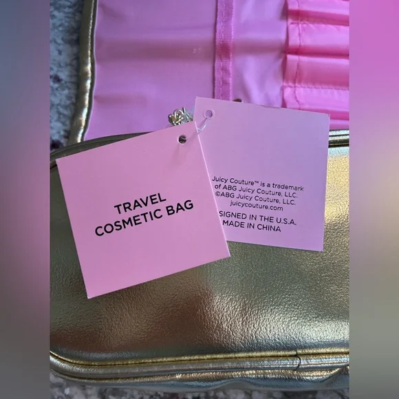 Juicy Couture Gold Women's Makeup Bag - Picture 14 of 15